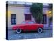 Vintage Studebaker car on a cobblestone lane of the historic quarter, Colonia del Sacramento, Colon-Karol Kozlowski-Premier Image Canvas