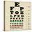 Vintage Style Eye Chart-radubalint-Stretched Canvas