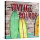Vintage Surf Boards-Karen J^ Williams-Stretched Canvas