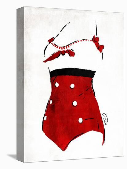 Vintage Swimsuit 3-OnRei-Stretched Canvas