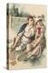 Vintage Tennis Couple-null-Stretched Canvas