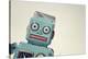 Vintage Tin Toy Robot II-null-Stretched Canvas