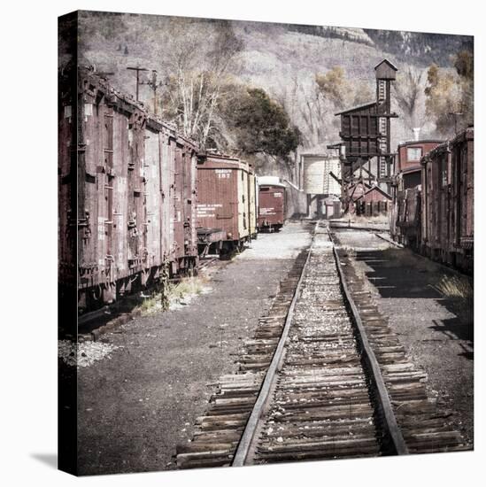 Vintage Train Yard III-Kathy Mahan-Premier Image Canvas