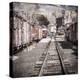 Vintage Train Yard III-Kathy Mahan-Premier Image Canvas