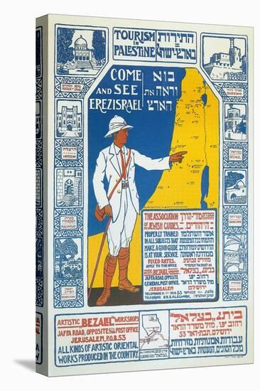 Vintage Travel Poster for Israel-null-Stretched Canvas