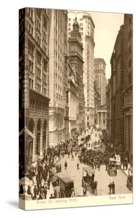 'Vintage View of Broad Street, New York City' Art Print | Art.com