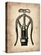 Vintage Wine Opener 1-NaxArt-Stretched Canvas