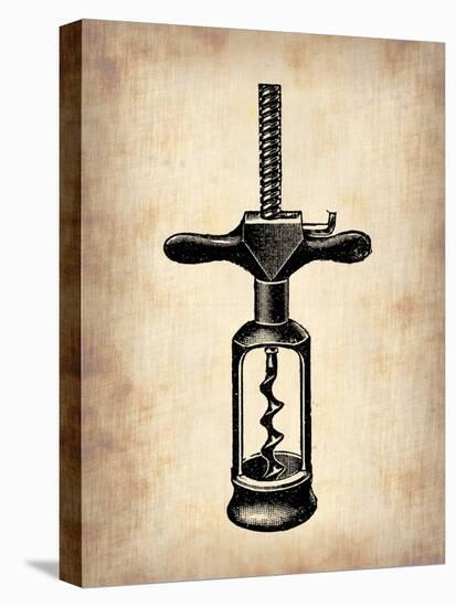 Vintage Wine Opener 3-NaxArt-Stretched Canvas