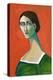 Vintage Woman in Green-Sharyn Bursic-Premier Image Canvas