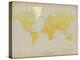 Vintage World Map-The Vintage Collection-Stretched Canvas