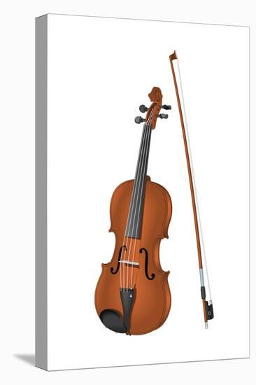 Viola and Bow, Stringed Instrument, Musical Instrument-Encyclopaedia Britannica-Stretched Canvas