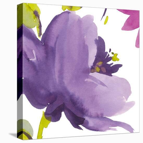 Violet Flower I-Sandra Jacobs-Stretched Canvas