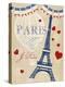 Violet's Paris 4-Violet Leclaire-Stretched Canvas