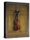 Violin and Bow Hanging on a Door-Jan van der Vaardt-Premier Image Canvas