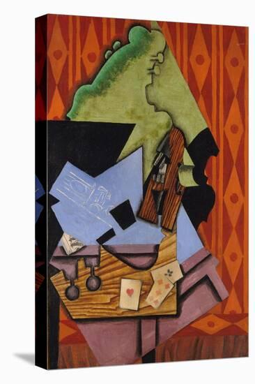 Violin and Playing Cards on a Table, 1913-Juan Gris-Premier Image Canvas