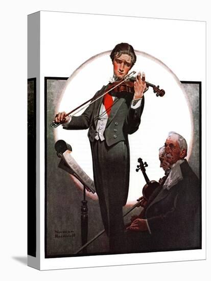"Violin Virtuoso", April 28,1923-Norman Rockwell-Premier Image Canvas