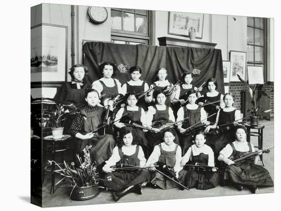 Violinists, Myrdle Street Girls School, Stepney, London, 1908-null-Premier Image Canvas