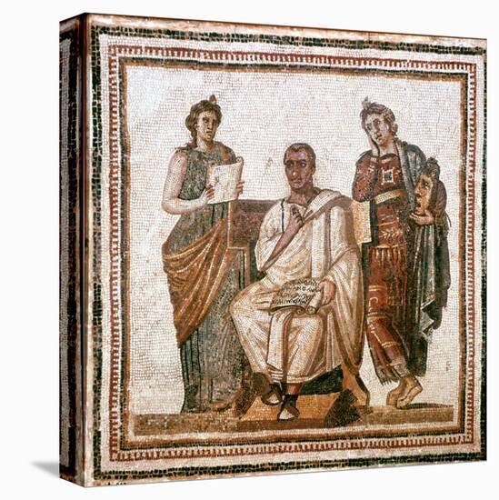 Virgil and the Muses, Roman Mosaic from Sousse, Tunisia, 3rd Century Ad-null-Premier Image Canvas
