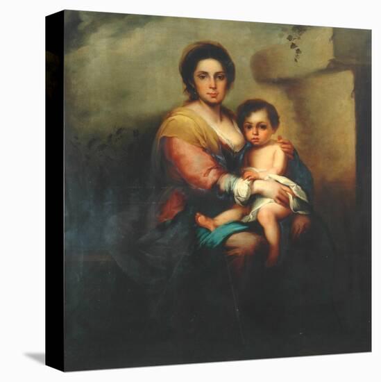 Virgin and child, 18th century-Bartolome Esteban Murillo-Premier Image Canvas