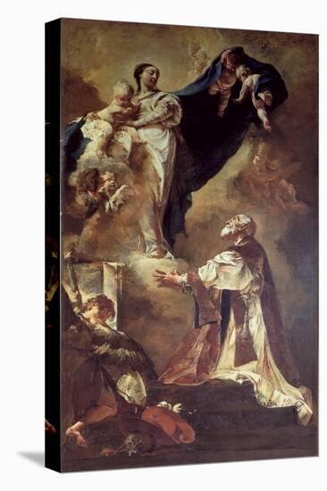 Virgin and Child Appearing to St. Philip Neri, 1725-26-Giovanni Battista Piazzetta-Premier Image Canvas