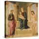 Virgin and Child Enthroned, with St James and St Sebastian-Lorenzo Costa-Premier Image Canvas