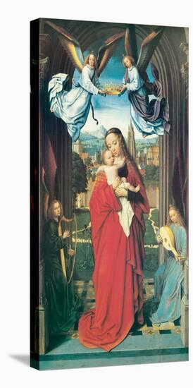 Virgin and Child With Four Angels, ca. 1505-Gerard David-Stretched Canvas