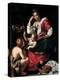 Virgin and Child with John the Baptist as a Boy, C. 1620-Bernardo Strozzi-Premier Image Canvas