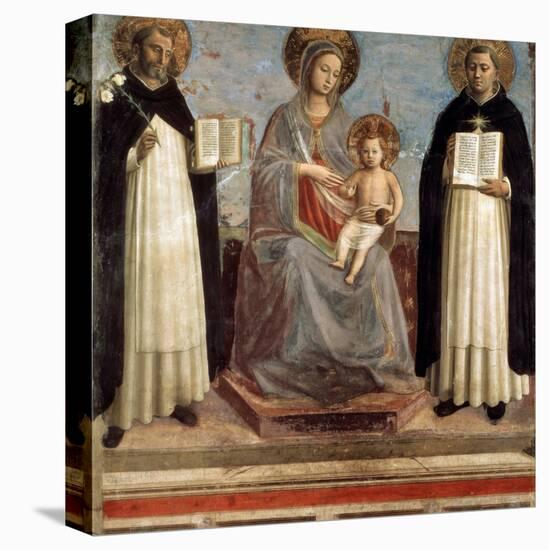 Virgin and Child with Saints Dominicus and Thomas Aquinas, 1424-1430-Fra Angelico-Premier Image Canvas