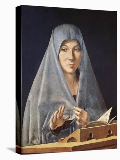 Virgin Annunciate-Antonello da Messina-Stretched Canvas