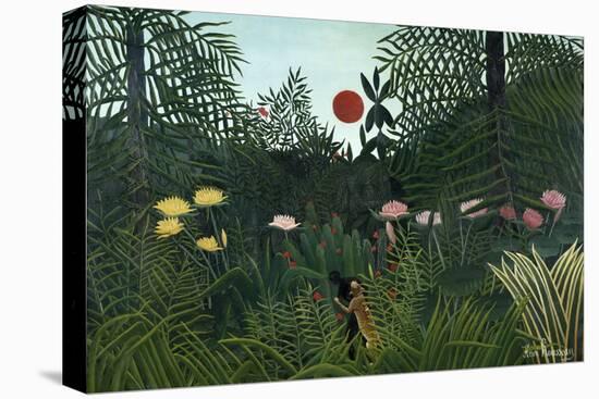 Virgin Forest with Setting Sun, C. 1910-Henri Rousseau-Premier Image Canvas