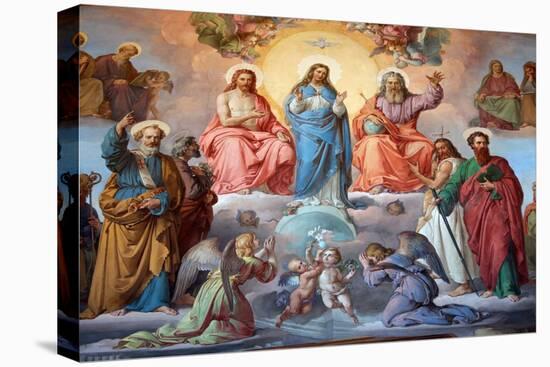 Virgin Mary, Jesus and God, Vatican Museum, Vatican, Rome, Lazio-Godong-Premier Image Canvas