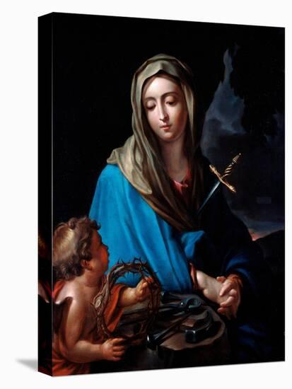 Virgin of Pain Painting by Carlo Dolci (1616-1686) 17Th Century Rome, Chiesa Del Sacro Cuore-Carlo Dolci-Premier Image Canvas