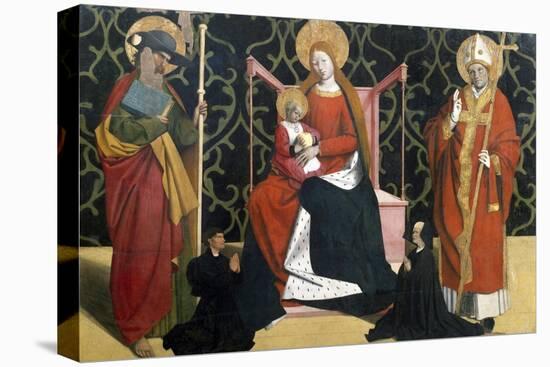 Virgin with Child Between St James and Bishop-Enguerrand Quarton-Premier Image Canvas