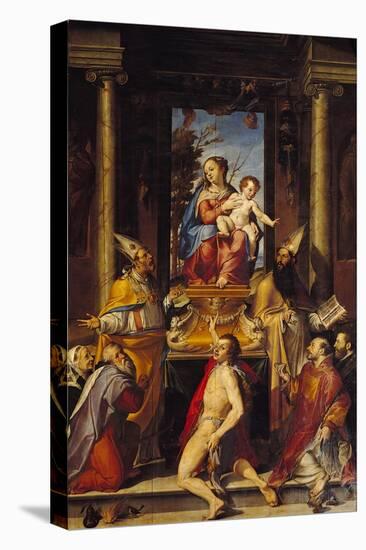 Virgin with Child on a Throne and Saints-Bartolomeo Passarotti-Premier Image Canvas