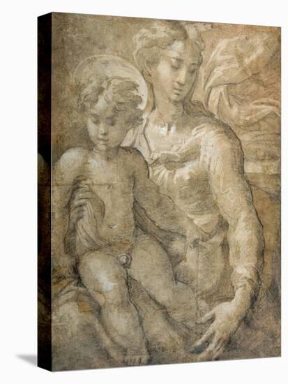 Virgin with the Child on Her Lap-Parmigianino-Premier Image Canvas
