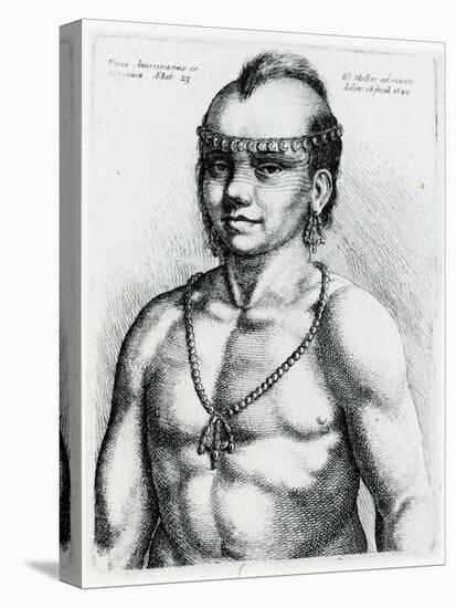 Virginian Indian, 1645-Wenceslaus Hollar-Premier Image Canvas