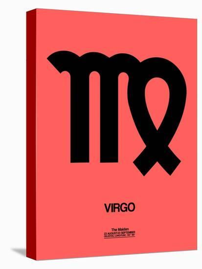 Virgo Zodiac Sign Black-NaxArt-Stretched Canvas