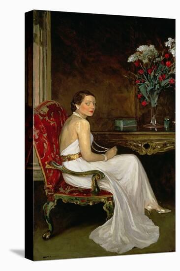 Viscountess Wimborne (Oil on Canvas)-John Lavery-Premier Image Canvas