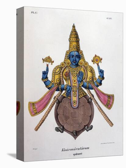 Vishnu, One of the Gods of the Hindu Trinity (Trimurt), 1828-null-Premier Image Canvas