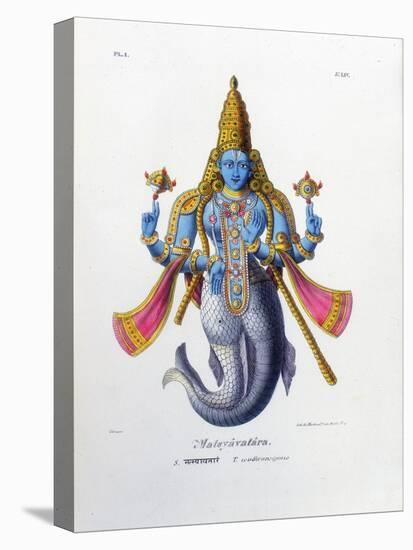 Vishnu, One of the Gods of the Hindu Trinity (Trimurt), C19th Century-A Geringer-Premier Image Canvas