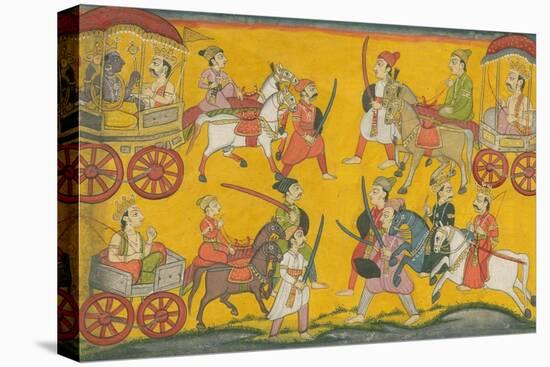 Vishnu Procession, C. 1755-null-Premier Image Canvas