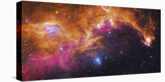 Visible Light-Infrared Composite of Ic 2177, the Seagull Nebula-Stocktrek Images-Premier Image Canvas