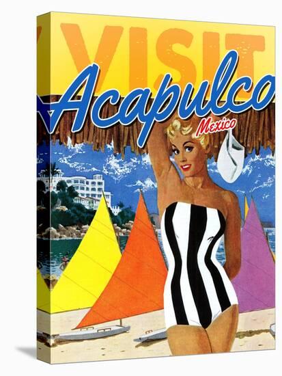 Visit Acapulco-The Saturday Evening Post-Premier Image Canvas