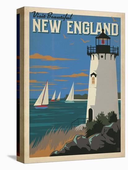 Visit Beautiful New England-Anderson Design Group-Stretched Canvas