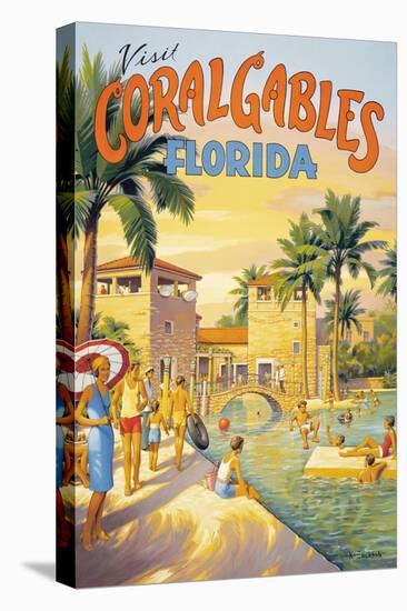 Visit Coral Gables, Florida-Kerne Erickson-Stretched Canvas