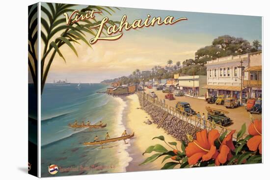 Visit Lahaina-Kerne Erickson-Stretched Canvas