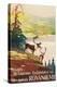 Visit Lapland and Rovaniemi, Finland, Poster in French-null-Premier Image Canvas