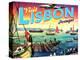 Visit Lisbon-The Saturday Evening Post-Premier Image Canvas