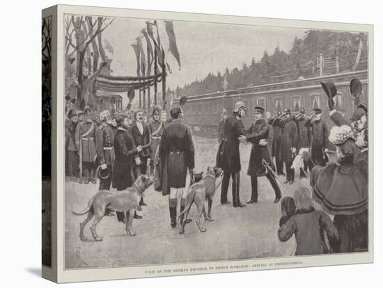 Visit of the German Emperor to Prince Bismarck, Arrival at Friedrichsruh-Amedee Forestier-Premier Image Canvas