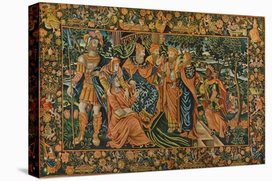 'Visit of the Magi to Herod: Elizabethan Petit-Point Panel', c16th century-Unknown-Premier Image Canvas